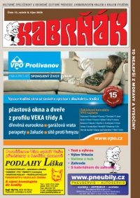 Výtisk časopisu Kabrňák 10–2008