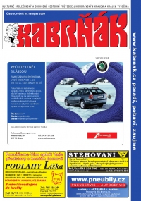 Výtisk časopisu Kabrňák 09–2009