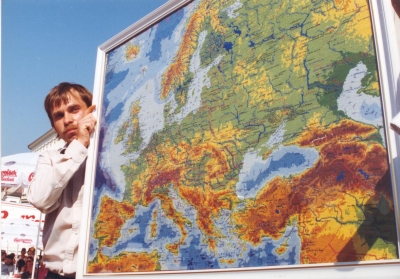 najvětší vyšívaná mapa Evropy